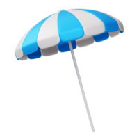 été éléments, coloré plage parapluie, 3d le rendu png