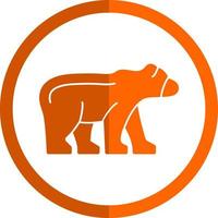 diseño de icono de vector de oso