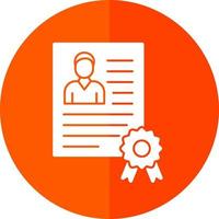 Employee Qualification Vector Icon Design