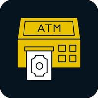 Atm Machine Vector Icon Design