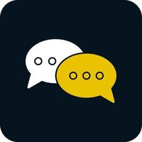 Conversation Vector Icon Design