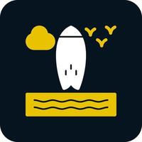 Surfboard Vector Icon Design