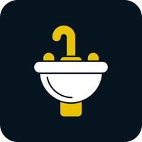 Wash Basin Vector Icon Design