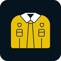 Police Uniform Vector Icon Design