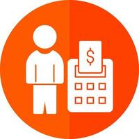 Accountant Vector Icon Design