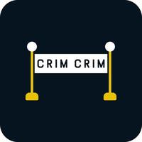 Crime Scene Vector Icon Design