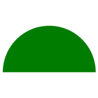 geométrico medio circulo forma en un transparente antecedentes png