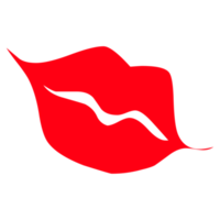 rot Lippen isoliert auf ein transparent Hintergrund png