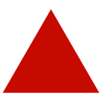 geometrico triangolo forma su un' trasparente sfondo png