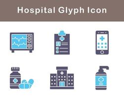 hospital vector icono conjunto