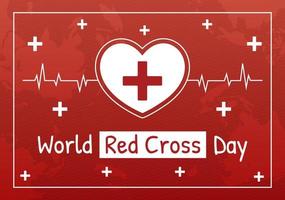 World Red Cross Day on May 8 Illustration to Medical Health and Providing Blood In Hand Drawn for Web Banner or Landing Page Templates vector