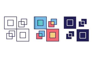 Abstract Shapes icon vector