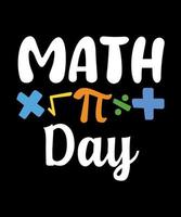 Math day logo vector tshirt design