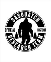 Sasquatch bigfoot vector tshirt design