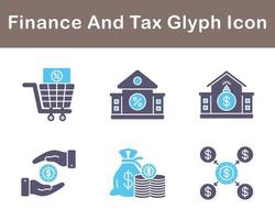 Finance And Tax Vector Icon Set