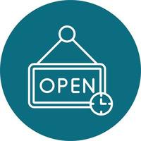 Opening Hours Vector Icon