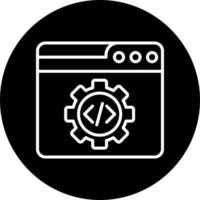 web código mejoramiento vector icono