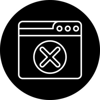 Web Delete Account Vector Icon
