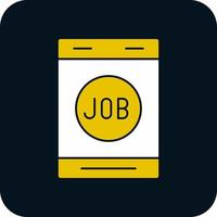 Job Search Vector Icon Design