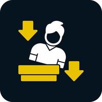Falling Vector Icon Design