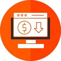 Online Income Vector Icon Design