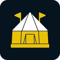 diseño de icono de vector de carpa de circo