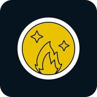 Ring Of Fire Vector Icon Design