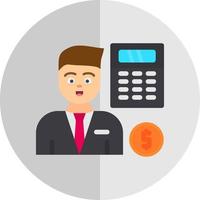 Accountant Vector Icon Design