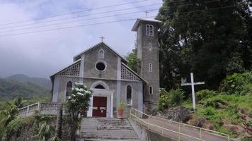 Church on the Seychelles island of Mahe video