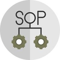 diseño de icono de vector de sop