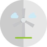 Wind Turbine Vector Icon Design