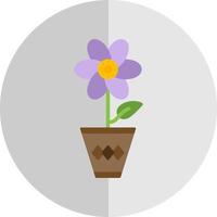 Flower Pot Vector Icon Design