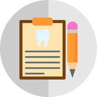 diseño de icono de vector de informe dental