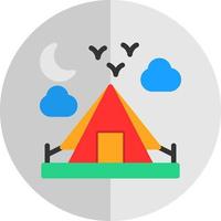 diseño de icono de vector de camping