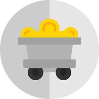 Mining Cart Vector Icon Design