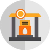 Gas Station Vector Icon Design