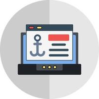 Anchor Text Vector Icon Design