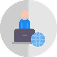 Remote Work Vector Icon Design