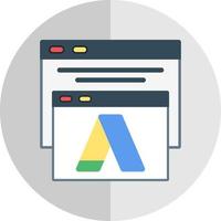 diseño de icono de vector de google adwords