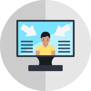 User Centered Design Vector Icon Design