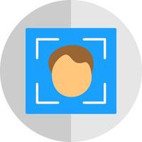 Face Scanner Vector Icon Design