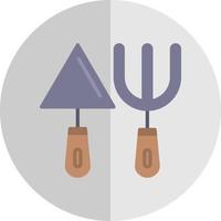 Fork And Trowel Vector Icon Design