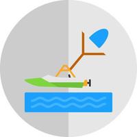 diseño de icono de vector de parapente