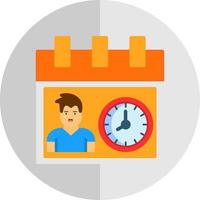 diseño de icono de vector de horas de trabajo