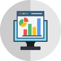 Web Analytics Vector Icon Design