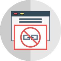 No Follow Vector Icon Design