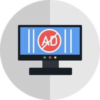 Ad Blocker Vector Icon Design