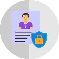 Privacy Policy Template Vector Icon Design