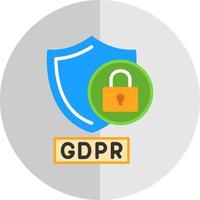 gdpr demanda vector icono diseño