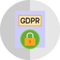 diseño de icono de vector de política gdpr